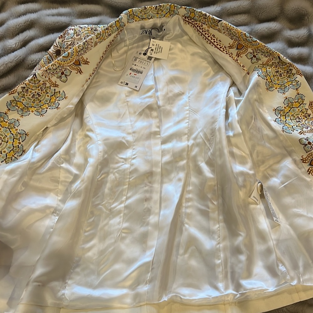 NWT Zara Belted Blazer - Picture 4 of 6